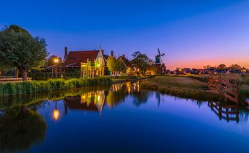 Zaanse Schans at Blue Hour by Pieter Struiksma