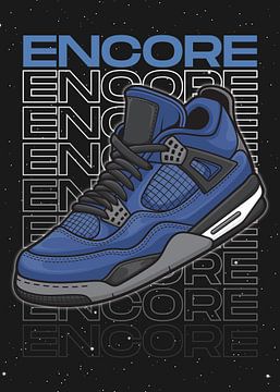 Air Jordan 4 Retro Encore Eminem Sneaker van Adam Khabibi