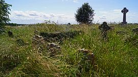 Cemetery with old graves at St. Andrew's Church in Gorleston-on-Sea.