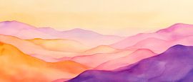 Un paysage de montagne coloré à couper le souffle sur Poster Art Shop