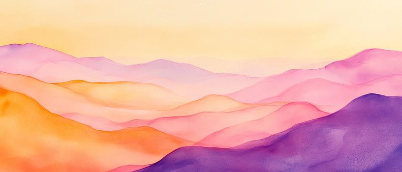 Breathtaking colourful mountain landscape by Poster Art Shop