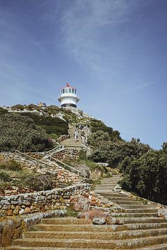 De weg naar Cape Point Lighthouse | Reisfotografie | West-Kaap, Zuid-Afrika, Afrika van Sanne Dost