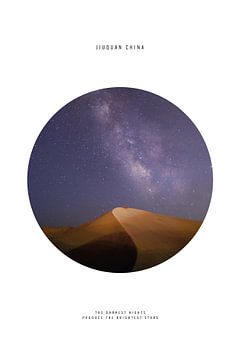Starry Night Mingsha Mountain van Walljar