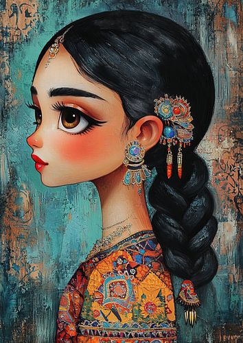 Fille aux grands yeux