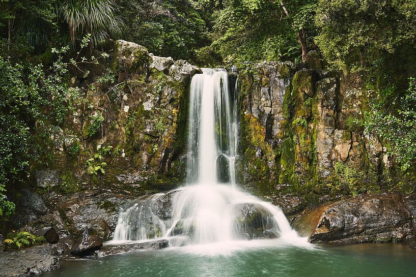 Waterfall in rainforest by Marloes van Pareren