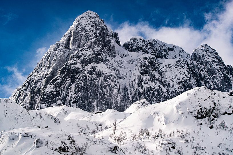Lofoten besneeuwd van Kai Müller