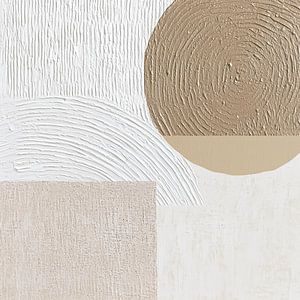 Rhythmische Kreise in neutralen Farben