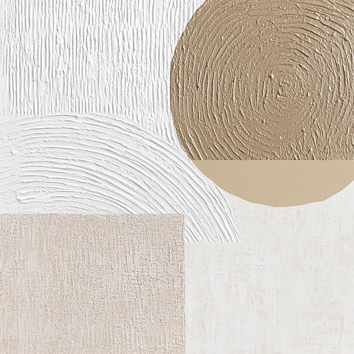 Cercles rythmiques dans des couleurs neutres