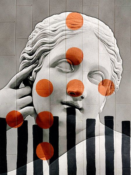 Antique meets Pop Art Points by Mad Dog Art