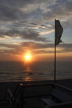 View towards the sunset from the dune on Sylt