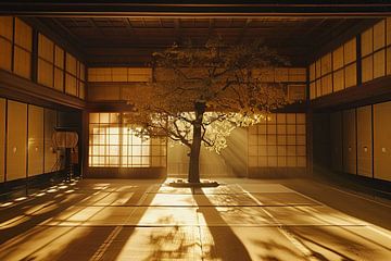Japans interieur met dramatisch licht van Egon Zitter