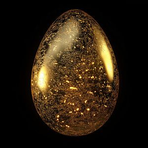 Magic egg gold portrait
