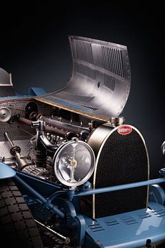Bugatti Type 35 B Supercharged 1927, moteur 8 cylindres de 2,3 litres sur Thomas Boudewijn