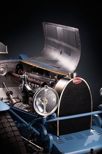 Bugatti Type 35 B Supercharged 1927, moteur 8 cylindres de 2,3 litres par Thomas Boudewijn