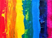 Regenbogenfarben Malerei von Atelier Liesjes Miniaturansicht