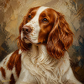 Springer spaniel gallois sur Johannas Art Creations