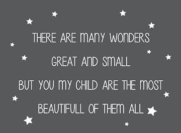 Many Wonders, Kinderkamer canvas van Pim Michels