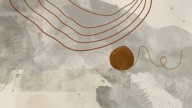 Mid Century circles by Mad Dog Art