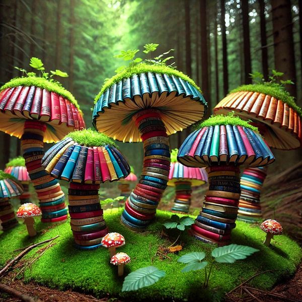 Mushrooms - Art of Books by Eric Nagel