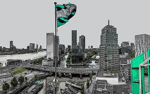 Rotterdam vom Weißen Haus aus von Rene Ladenius Digital Art