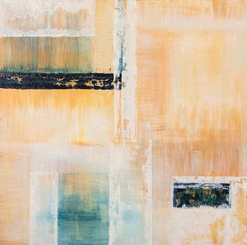 Abstract Beachhouse Ibiza 'Sand Struct' by Claudia Rosa Art