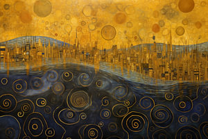 Stadt am Goldenen Horizont