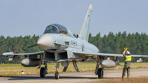 Zweisitziger Eurofighter Typhoon der Luftwaffe.