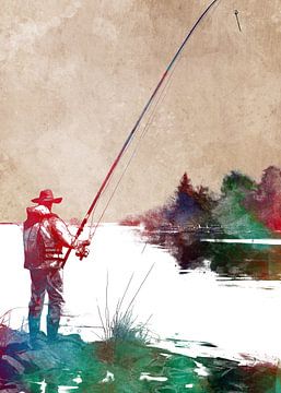 Fishing sport art #fishing by JBJart Justyna Jaszke