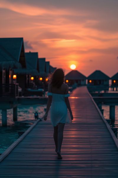 Sonnenuntergang in der Südsee von fernlichtsicht