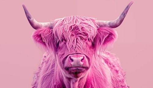 Rosa Highlander-Kuh-Panorama