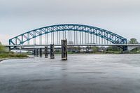 Blue IJssel bridge at Hattem