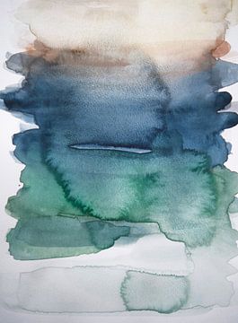 Abstract Watercolour I by Lianne Landsman