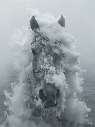Etherische Manifestatie: Een Paard van Rook