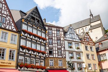 Typical half-timbered facades in Cochem by Mister Moret