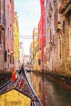 Gondeltocht in Venetië van Nicole Geerinck