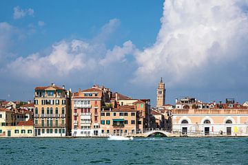 Vue des bâtiments historiques de Venise sur Rico Ködder