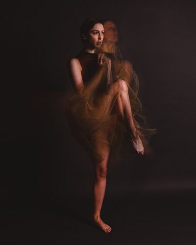Ballet Fotografie Canvas – Balletdanser Zwart-Wit Wanddecoratie 21