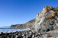 stone beach along Big Sur