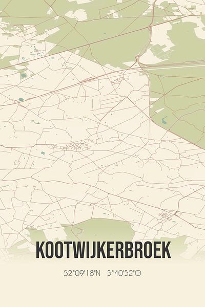 Vintage map of Kootwijkerbroek (Gelderland) by Prints of Place