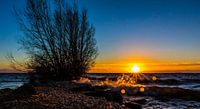 Coucher de soleil.