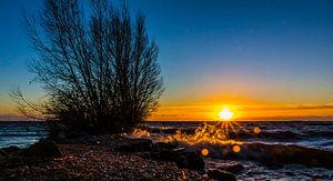Sunset.