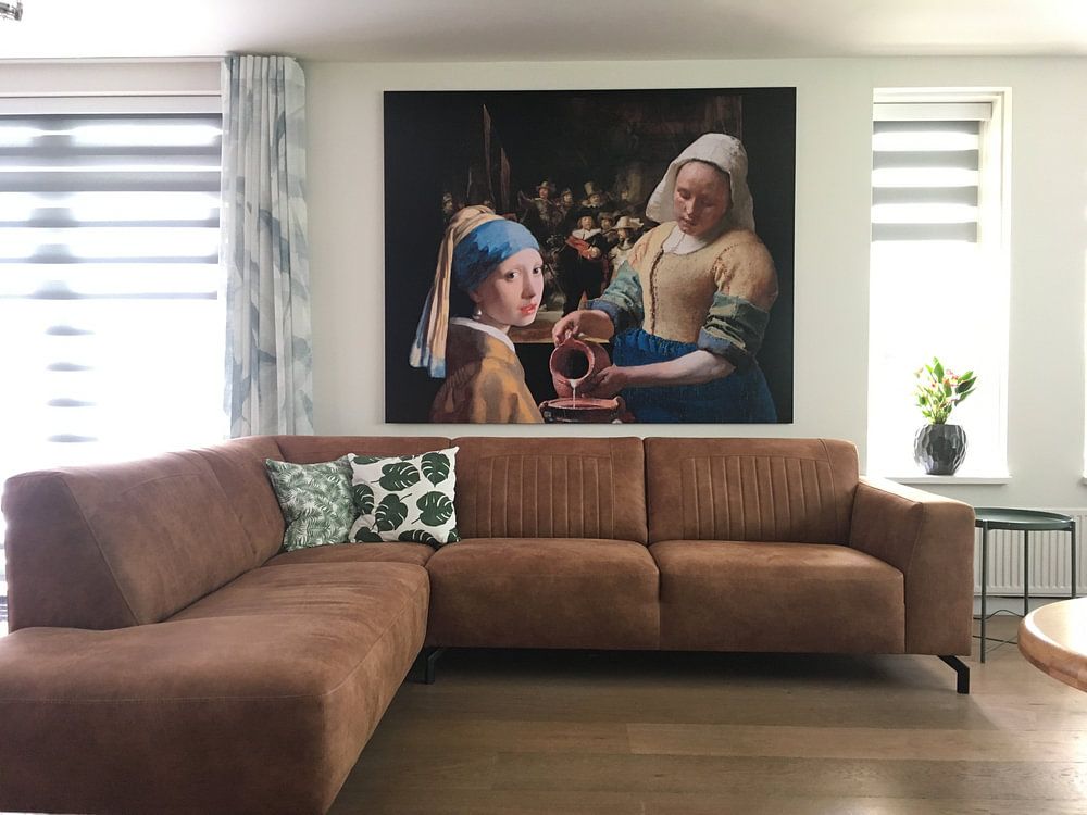 la fille à la perle - La laitière - Johannes Vermeer par Lia Morcus