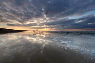 Sonnenuntergang am Strand von Antwan Janssen Miniaturansicht