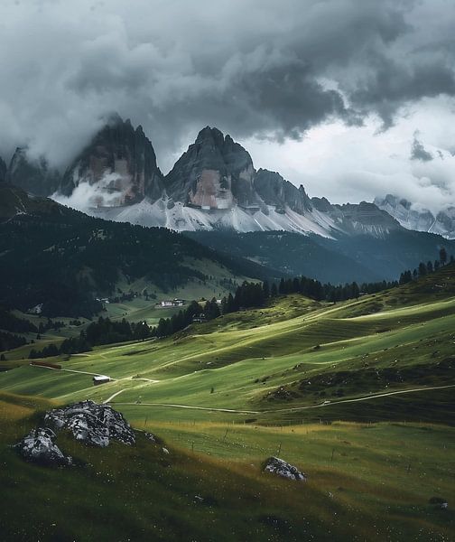Play of light over a mountain landscape by fernlichtsicht