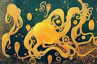 Abstract forms in the style of Gustav Klimt by Whale & Sons thumbnail