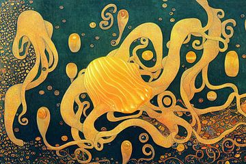 Abstrakte Formen im Stil von Gustav Klimt von Whale & Sons