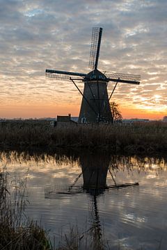 windmill in Kinderdijk Holland van ChrisWillemsen