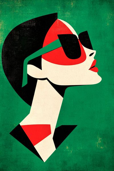 Grafische elegantie in krachtige kleuren van Poster Art Shop