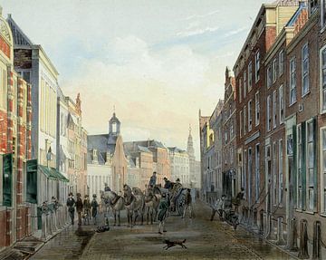 Club d'étudiants sur la Breedestraat à Leiden, 1835 - 1898 sur Atelier Liesjes