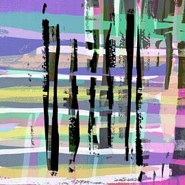 Stripes mixed pastel and black